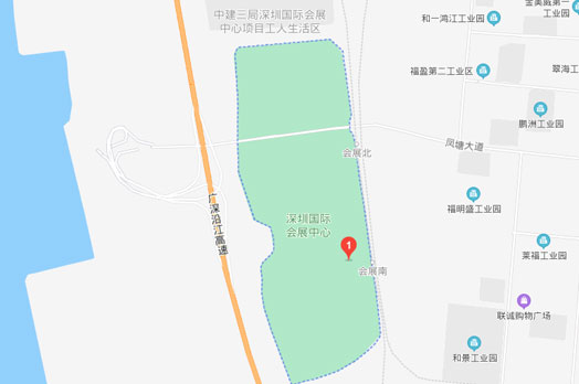 深圳家博会展馆深圳福田会展中心地图